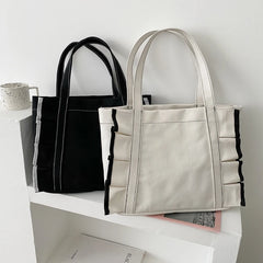 Women Japanese Canvas Shoulder Bag Lolita Lace Female All-match College Student