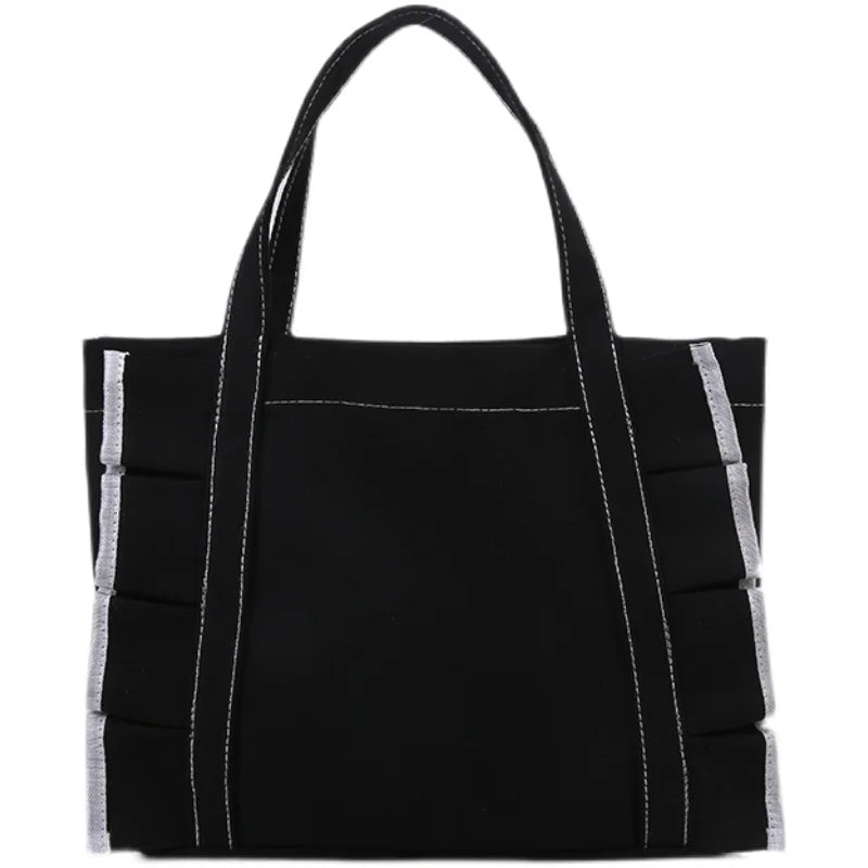 Women Japanese Canvas Shoulder Bag Lolita Lace Female All-match College Student