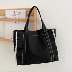 Women Japanese Canvas Shoulder Bag Lolita Lace Female All-match College Student