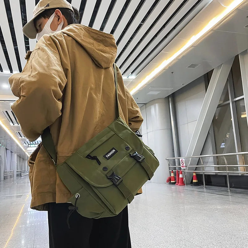 Japanese Style Messenger Bag Large Capacity Shoulder Canvas Bag