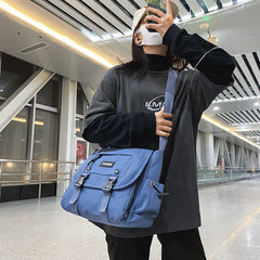 Japanese Style Messenger Bag Large Capacity Shoulder Canvas Bag