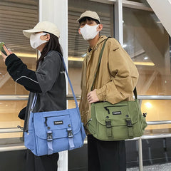 Japanese Style Messenger Bag Large Capacity Shoulder Canvas Bag