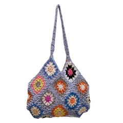 Bohemia Style Women Knitted Handbag Lady Shoulder Bag