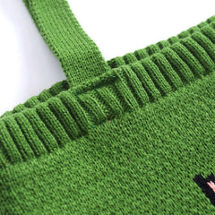 Duck Cartoon Knitting Shoulder Bag for Women