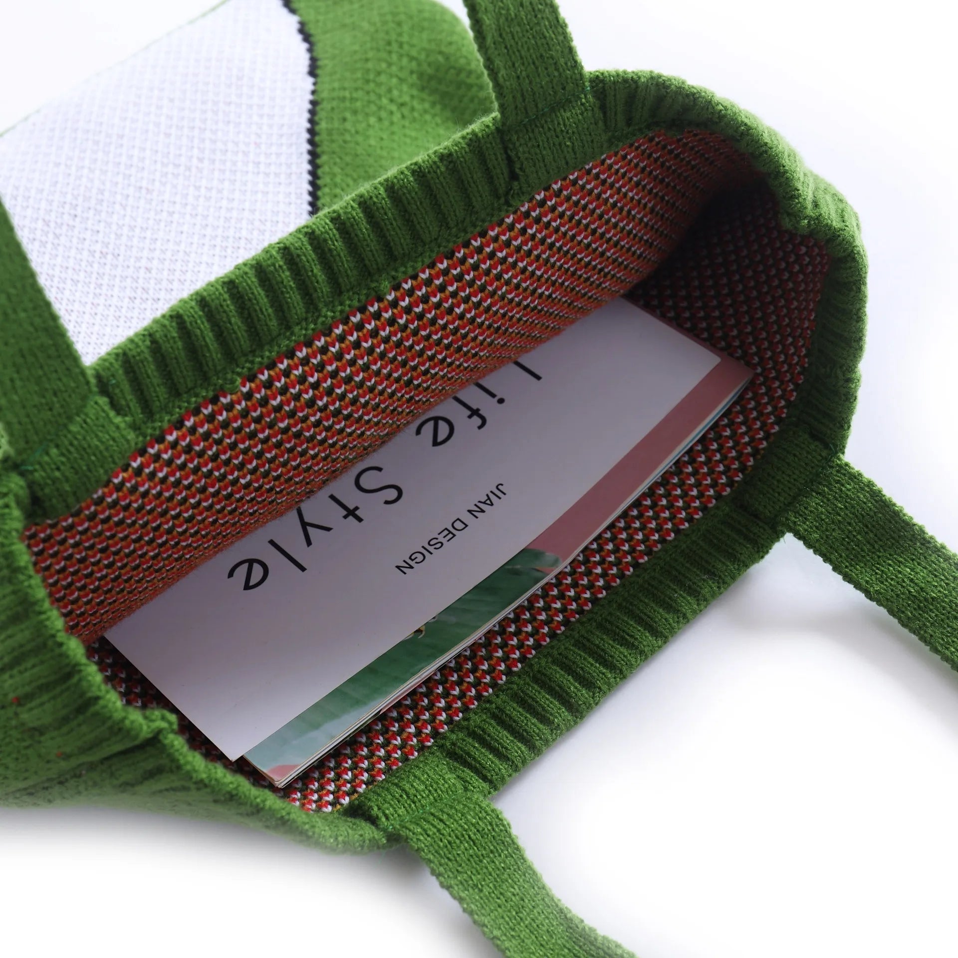 Duck Cartoon Knitting Shoulder Bag for Women