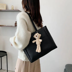 Retro Tote Bag for Women - Simple Shoulder Tote for Lady