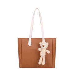Retro Tote Bag for Women - Simple Shoulder Tote for Lady