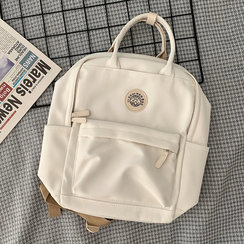Women Backpack For Teenagers School Computer Bag Female Retro All-match Travel H