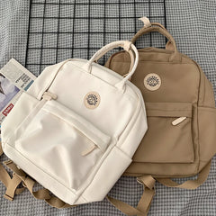 Women Backpack For Teenagers School Computer Bag Female Retro All-match Travel H