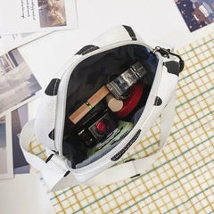 Cow Print Shoulder Bag Purse Messenger Satchel Tote Canvas Crossbody Tote