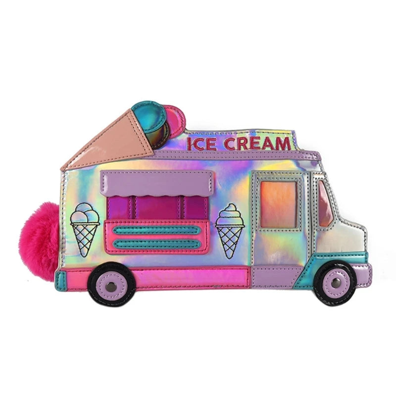 Women Ice Cream Car Crossbody Shoulder Bag Handbag