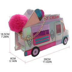 Women Ice Cream Car Crossbody Shoulder Bag Handbag