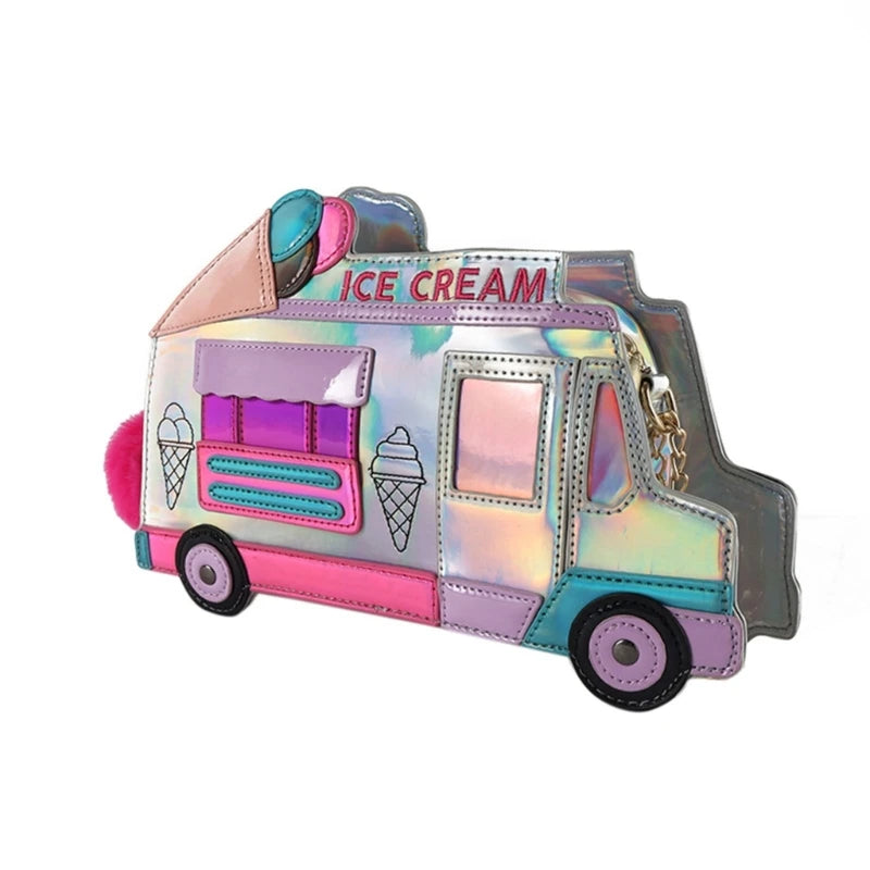 Women Ice Cream Car Crossbody Shoulder Bag Handbag