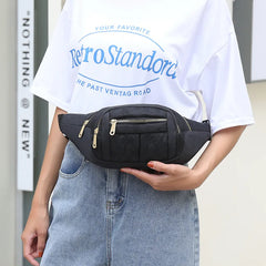 Women Casual Nylon Waist Bags for Travelling Shopping