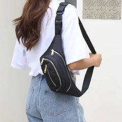 Women Casual Nylon Waist Bags for Travelling Shopping