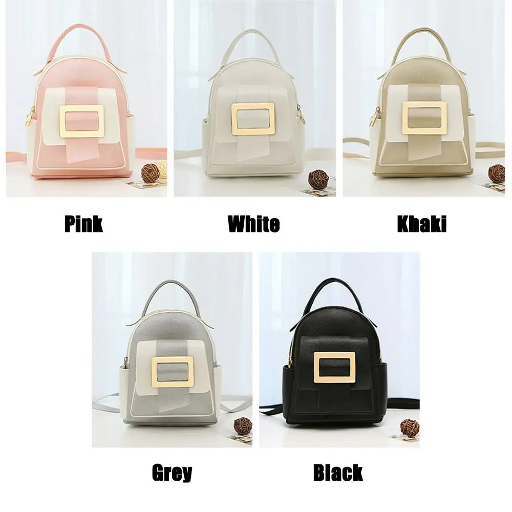 Women Ladies Soft Leather Crossbody Bag Small Backpack Shoulder Bags