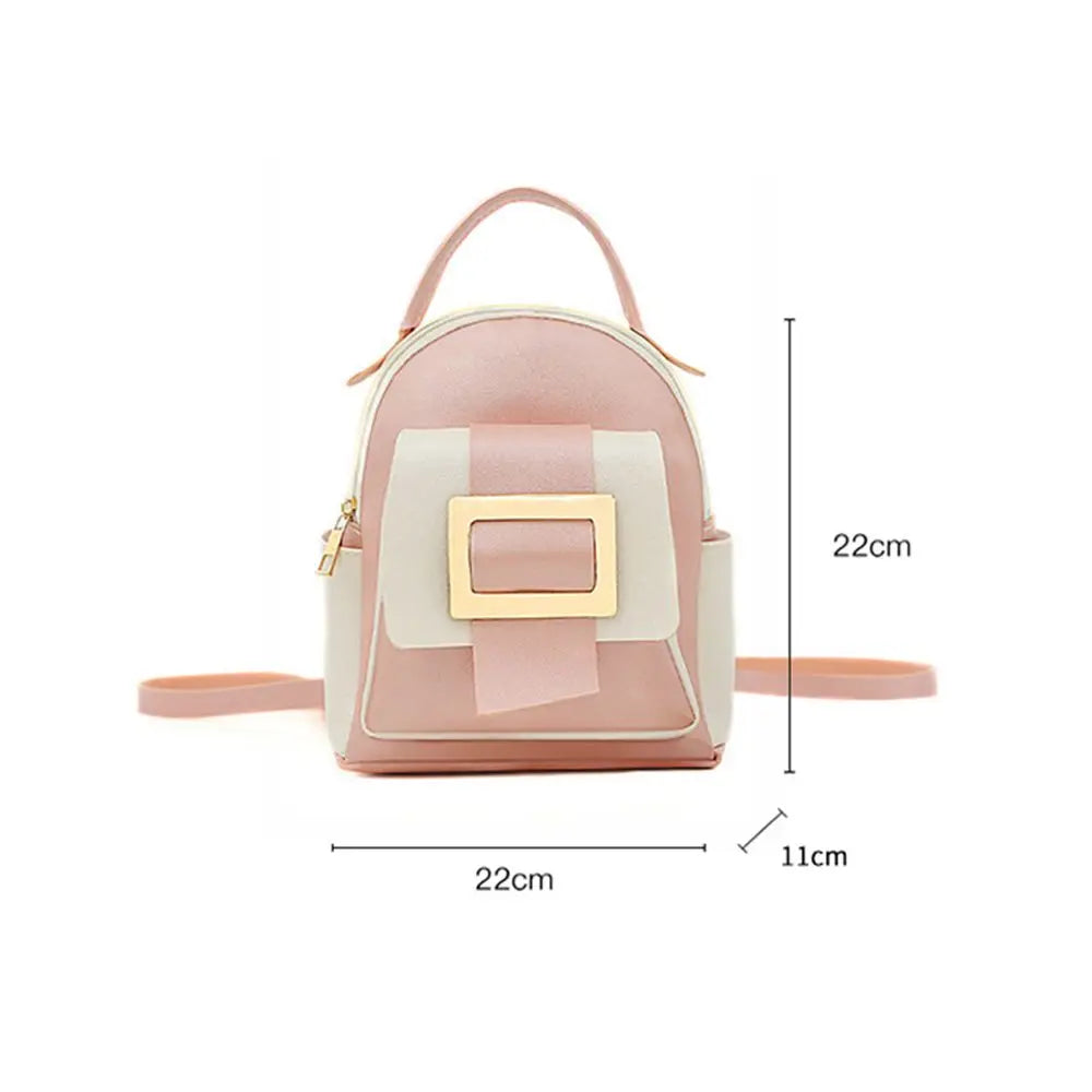 Women Ladies Soft Leather Crossbody Bag Small Backpack Shoulder Bags