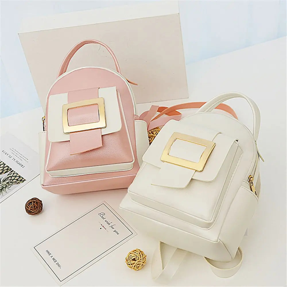 Women Ladies Soft Leather Crossbody Bag Small Backpack Shoulder Bags