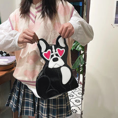 Women's Puppy Dog Crossbody Shoulder Bag Tote Purse Handbag Satchel