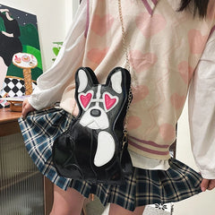 Women's Puppy Dog Crossbody Shoulder Bag Tote Purse Handbag Satchel