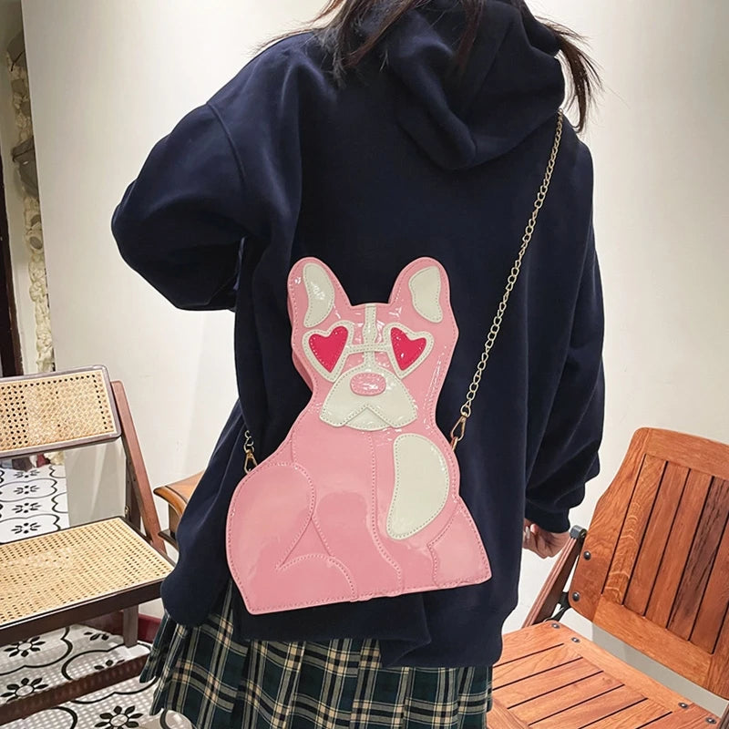 Women's Puppy Dog Crossbody Shoulder Bag Tote Purse Handbag Satchel