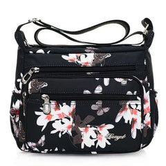 Women Floral Crossbody Nylon Shoulder Bag Tote Purse Messenger Satchel