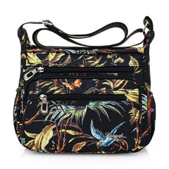 Women Floral Crossbody Nylon Shoulder Bag Tote Purse Messenger Satchel