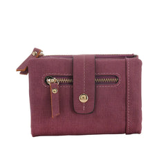 Retro Clutch Wallet Zip Handbag Casual House Wallet Chain Simply