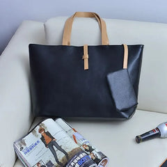 Women Leather Block Handbag Casual Party Wallet Purse Shoulder Tote Bag