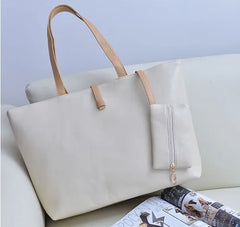 Women Leather Block Handbag Casual Party Wallet Purse Shoulder Tote Bag