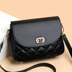 Women Lady Fashionable Shoulder Bag with Diamond Wave Pattern