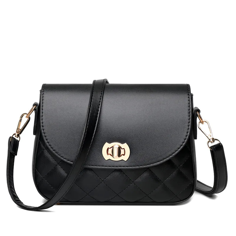 Women Lady Fashionable Shoulder Bag with Diamond Wave Pattern