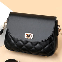 Women Lady Fashionable Shoulder Bag with Diamond Wave Pattern