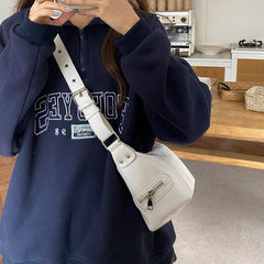 Women Lady Girl Punk Underarm Biker Bag Shoulder Bag PU