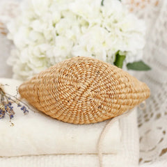 Women Straw Shoulder Crossbody Bag Vintage Woven for Travel Beach