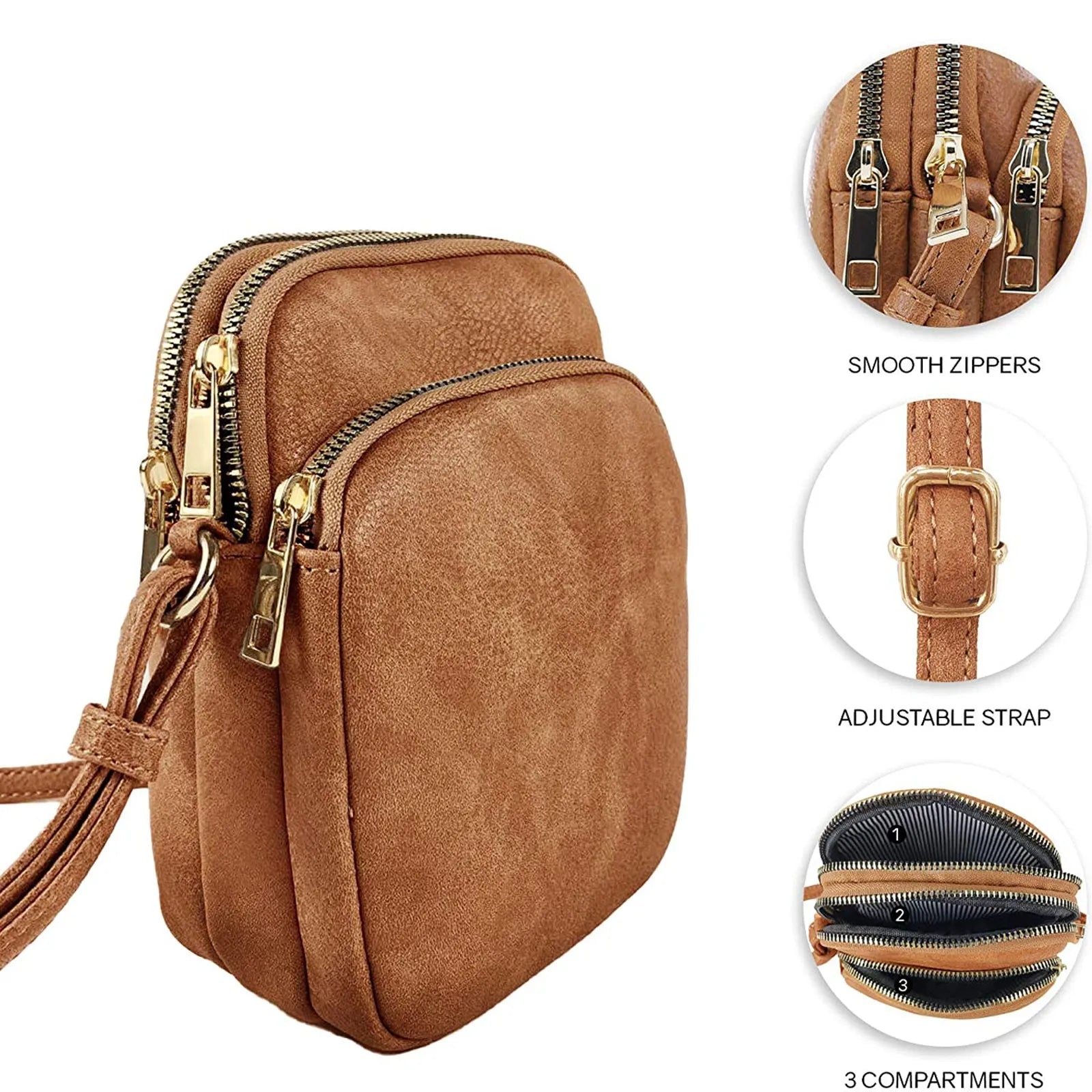 Women Leather Satchel Handbag Shoulder Tote Messenger Crossbody Bag