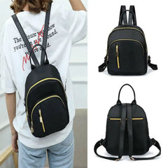 Women Nylon Backpack Travel Shoulder School Bag Rucksack Zip Bags