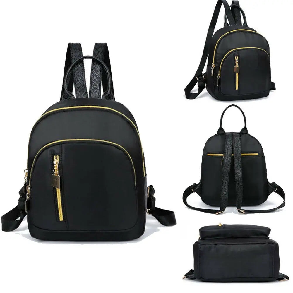 Women Lady Nylon Backpack Travel Shoulder School Bag Satchel Rucksack