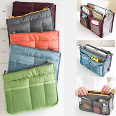Women Travel Handbag Organizer Purse Large Liner Cosmetic Insert Bag