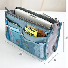 Women Travel Handbag Organizer Purse Large Liner Cosmetic Insert Bag