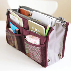 Women Travel Handbag Organizer Purse Large Liner Cosmetic Insert Bag