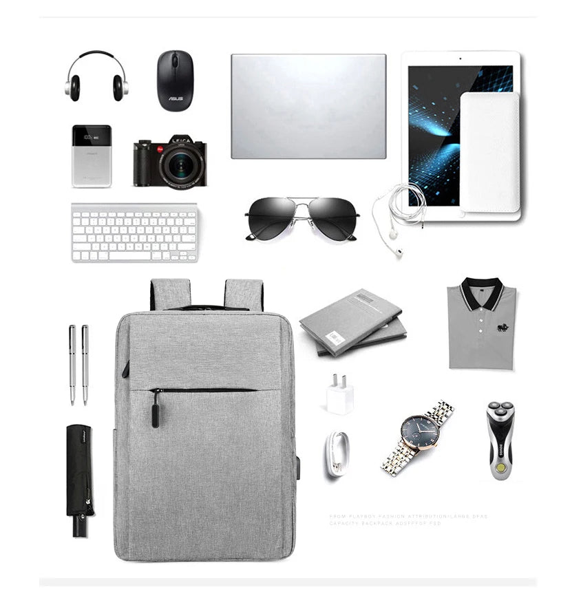 Large Capacity Women Laptop Backpack for 15.6'' Laptop with USB Charging Port