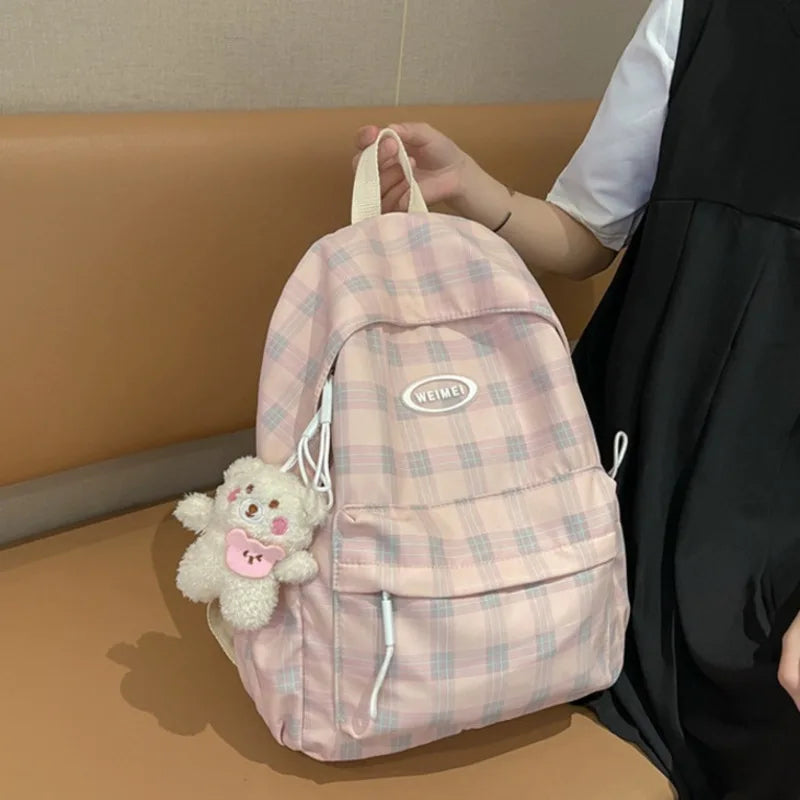 Large Capacity Waterproof Nylon Backpack for Women