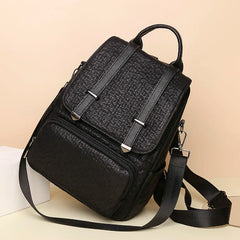 Large Leather Backpack Purse Vintage Bag School Travel Bookba