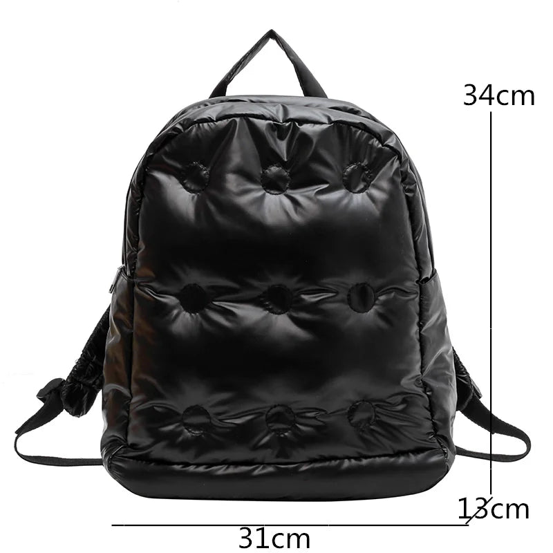 Women Large Capacity Backpacks High Space Cotton Female Bag School Bags Travel B