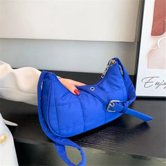 Women Large Capacity Cotton Padded Quilted Shoulder Bag