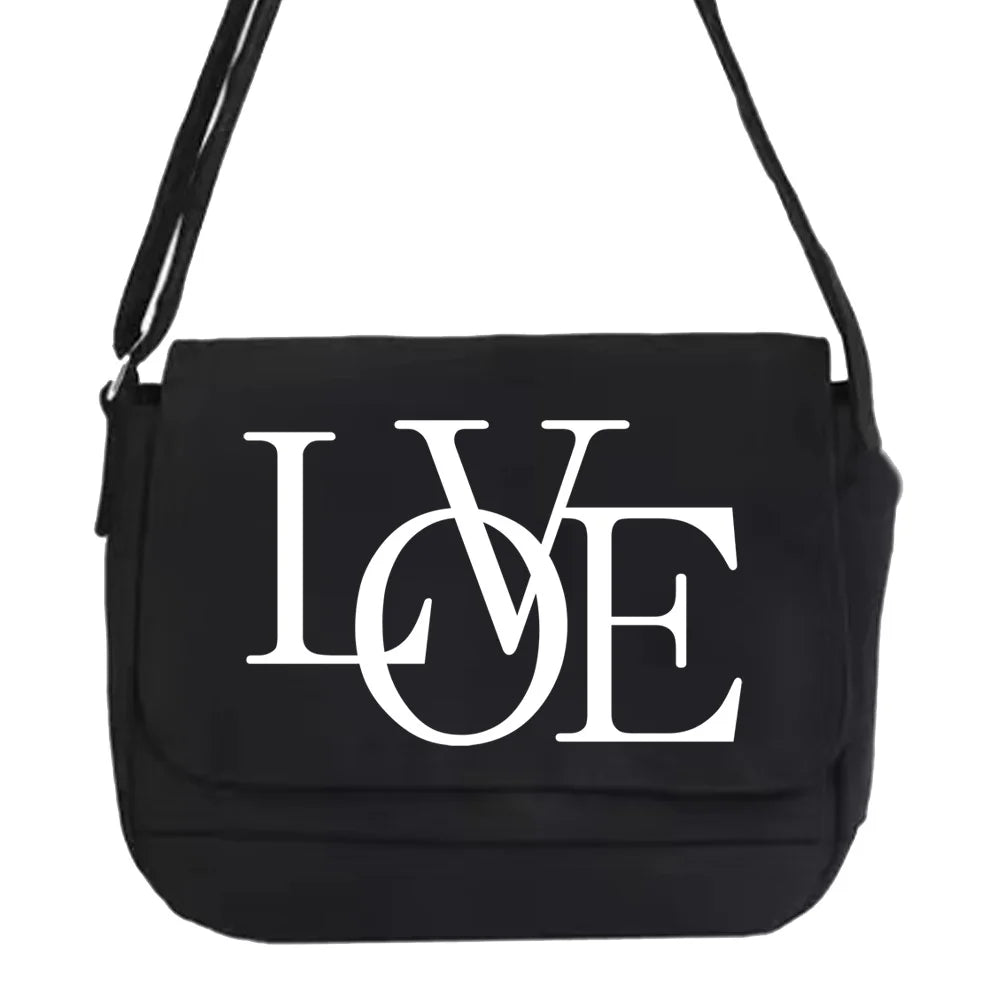 Canvas Crossbody Bag Youth Satchels Diagonal Cross Bag