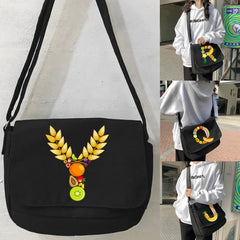 Youth Satchels Diagonal Cross Bag Canvas Shoulder Messenger Bags Fruit Series