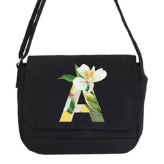 Large Capacity Canvas Crossbody Bag Floral Series