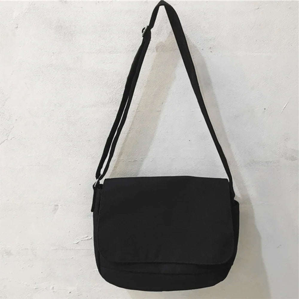 Large Capacity Crossbody Bag Canvas Shoulder Messenger Unisex